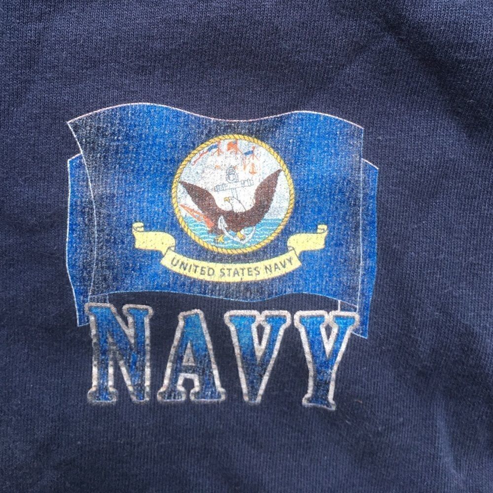 Vintage USA Navy T shirt - Picture 4 of 5